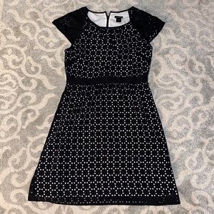 Ann Taylor Black and White Dress